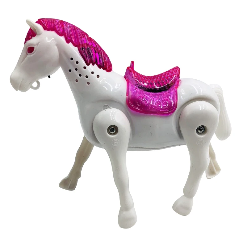 Glowing Music Horse Animal Toy Educational Cute Durable Gift for Children Kids - £12.54 GBP
