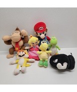 Super Mario Plush Mixed lot Of 7 Peach Donkey Kong Yoshi Koopa Bullet Bill - $512.57 MXN