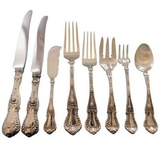 Dorothy Vernon by Whiting Sterling Silver Flatware Set 8 Service 68 pcs Dinner - £3,812.04 GBP