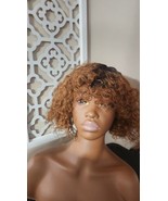 Spotlight Short Kinky Curly Wigs 10 inch Bob Loose Wave Human Hair Wigs ... - £26.17 GBP