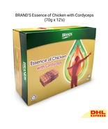 BRAND&#39;S Essence of Chicken with Cordyceps 12&#39;s x 70g Improve Qi &amp; Immunity - $762.57 MXN