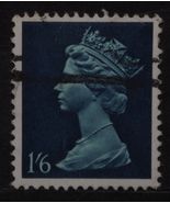 VINTAGE BRITISH STAMPS 1&#39;6 ONE SHILLING SIX PENCE GREAT BRITAIN UK #2 X1 B1 - £1.39 GBP