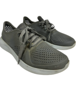 Crocs men&#39;s LiteRide Pacer Grey/Grey Lace-up Casual Shoes 204967 size 11 - $53.27 CAD