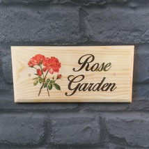 Rose Garden Plaque / Sign- Grandma Nanny Grandad Allotment Shed Home Flo... - $12.46