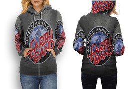 Earth Musical Group  Womens Graphic Zipper Hooded Hoodie - £27.43 GBP+