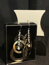 Avon Shiny Circle Rhinestone Earrings (Goldtone) ~ New!!! - £12.38 GBP