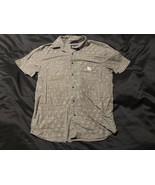Carhartt Men’s Medium Relaxed Fit Short Sleeve Button-Up Shirt Gray Bandana - $367.95 MXN