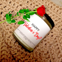 Happy Valentine&#39;s Day Candle| Valentine&#39;s Day Candle | Romantic Candle | Gift - £15.66 GBP