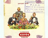 Carbones Kores Rubans An Art of France Knowing How to Drink Brochure1950&#39;s - $47.49