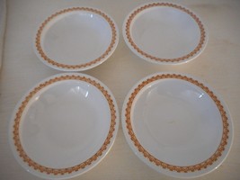 Vintage 1970s  Set of 4 COR79 Brown Trim Berry Dessert Bowls Pyroceram C... - $239.03 MXN