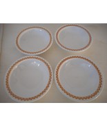 Vintage 1970s  Set of 4 COR79 Brown Trim Berry Dessert Bowls Pyroceram C... - $239.03 MXN