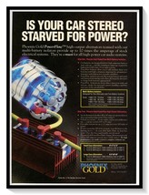 Phoenix Gold PowerFlow Car Audio Print Ad Vintage 1989 Magazine Advertisement - £7.63 GBP