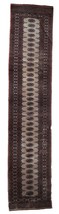 Handmade vintage Uzbek Bukhara runner 2.6&#39; x 12.2&#39; (80cm x 373cm) 1960s ... - $692.99