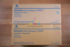 Lot of 2 Konica Minolta IU312 CM Imaging Unit Cartridges bizhub C20/ C30 Series - £137.29 GBP