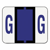 Smead A-Z Color-Coded Bar-Style End Tab Labels Letter G Violet 500/Roll 67077 - £28.78 GBP