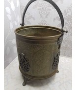 antique Moorish Ornate luxury huge planter bowl container Solid brass Is... - $507.51 CAD