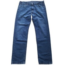 Levis 505 Regular Fit Jeans Mens Size 38 x 32 Blue Dark Wash - £10.46 GBP