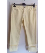 Current/Elliot  The Beatnik Jean Faded Daffodil Cropped Cuffed SZ 30 - £51.33 GBP