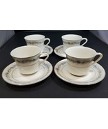 Set of 4 Style House &quot;Duchess&quot; Fine China Cups and Saucers - £23.38 GBP
