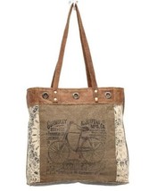 Myra Bags Up-Cycled Canvas By-Cycle Bag Tote Bicycle Bike NEW - £32.91 GBP