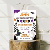 Personalized Halloween Birthday Invitation - £7.85 GBP