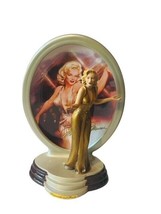 Marilyn Monroe Figurine Plate Bradford Exchange Diamonds Pearls All Glitters COA - £120.71 GBP