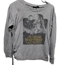 Star Wars Shirt Womens Size M Long Sleeves Ties On Sides - £10.21 GBP