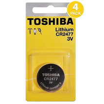 Toshiba CR2477 3V Lithium Coin Cell Battery (4 Count) - £11.48 GBP