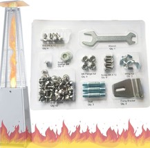 Squareare Glass Tube Patio Heater Replacement Hardware Set For, Bolt And Nut - £23.92 GBP