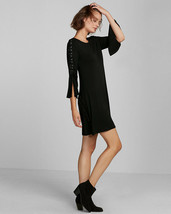 NWT Express Lace-Up Bell Sleeve Trapeze Dress - £23.91 GBP