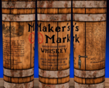 Maker&#39;s Bourbon Whiskey Wood Barrel Cup Mug Tumbler 20oz - $19.75