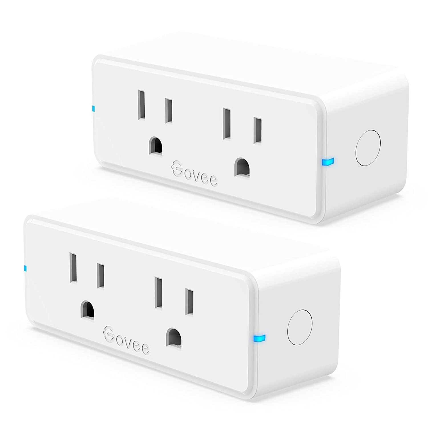 Govee Dual Smart Plug 2 Pack, 15A WiFi Bluetooth Outlet, Work with Alexa... - $36.99