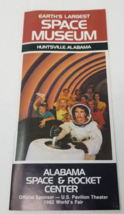 Alabama Space Rocket Center Brochure 1982 Large Space Museum Huntsville ... - £11.96 GBP