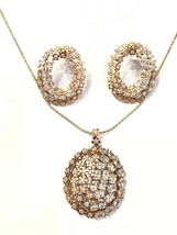 Bridal jewelry,handmade earring,zircon necklace,necklace,pendant,locket,... - £122.07 GBP