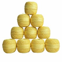 Red Rose Mercerized Crochet Cotton Thread Knitting Hand Weaving Yarn Bal... - £18.52 GBP