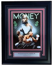 Floyd Mayweather Jr Signed Framed 8x10 Money Collage Photo BAS - £193.79 GBP