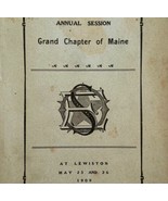 Order Of The Eastern Star 1909 Masonic Lewiston Maine Chapter Vol V PB B... - $129.99