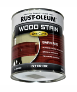 Rust-oleum Wood Stain One Coat Barn Red Dries One Hour Oil Based Interio... - $33.28 CAD