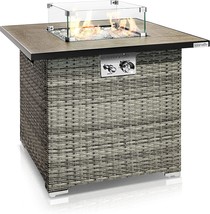 Outdoor Propane Fire Pit Table - Csa/Etl Certified Safe 50,000 Btu, Slfpx45 - £207.80 GBP