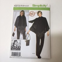Simplicity 4373 Size M-XXL Everybody Knit Top Ponchos Purse Scarf - $12.86