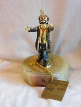 1986 Ron Lee Emmitt Kelly Clown Sculpture Gold Plated &amp; Hand Painted 5.5&quot; - $23.99