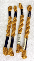 4 MINT Anchor Perle Pearl Cotton #901 Golden Brn Embroidery Floss Vintag... - $9.41
