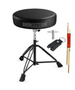 5 Core Drum Throne Padded Guitar Stool Height Adjustable Drummer Seat Mu... - $43.69