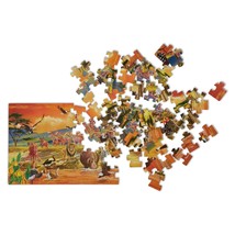 Melissa &amp; Doug African Plains Safari Jumbo Jigsaw Floor Puzzle (100 pcs over ... - £12.17 GBP