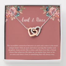 Aunt Niece Necklace, Aunt Gift From Niece, Aunt Niece Gift, Aunt Niece Jewelry - £35.95 GBP+