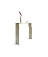 Skinny Laser-Cut Wooden Console Table, Sleek Modern Design for Living Ro... - $3,481.93 MXN