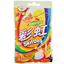 20 Bags of Skittles China Tropical Fruit Tea Flavored Candy 45g Each - £37.89 GBP