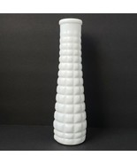 E.O. Brody Co. Quilted Pattern 8.5&quot; White Milk Glass Bud Vase - £11.30 GBP