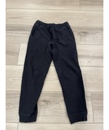 Lululemon Jogger Pant Men’s M Black Tapered Leg Sweatpants Drawstring Waist - $39.59