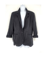Nicole Miller Original Black 3/4 Sleeve Blazer Women&#39;s Size Large - $32.73